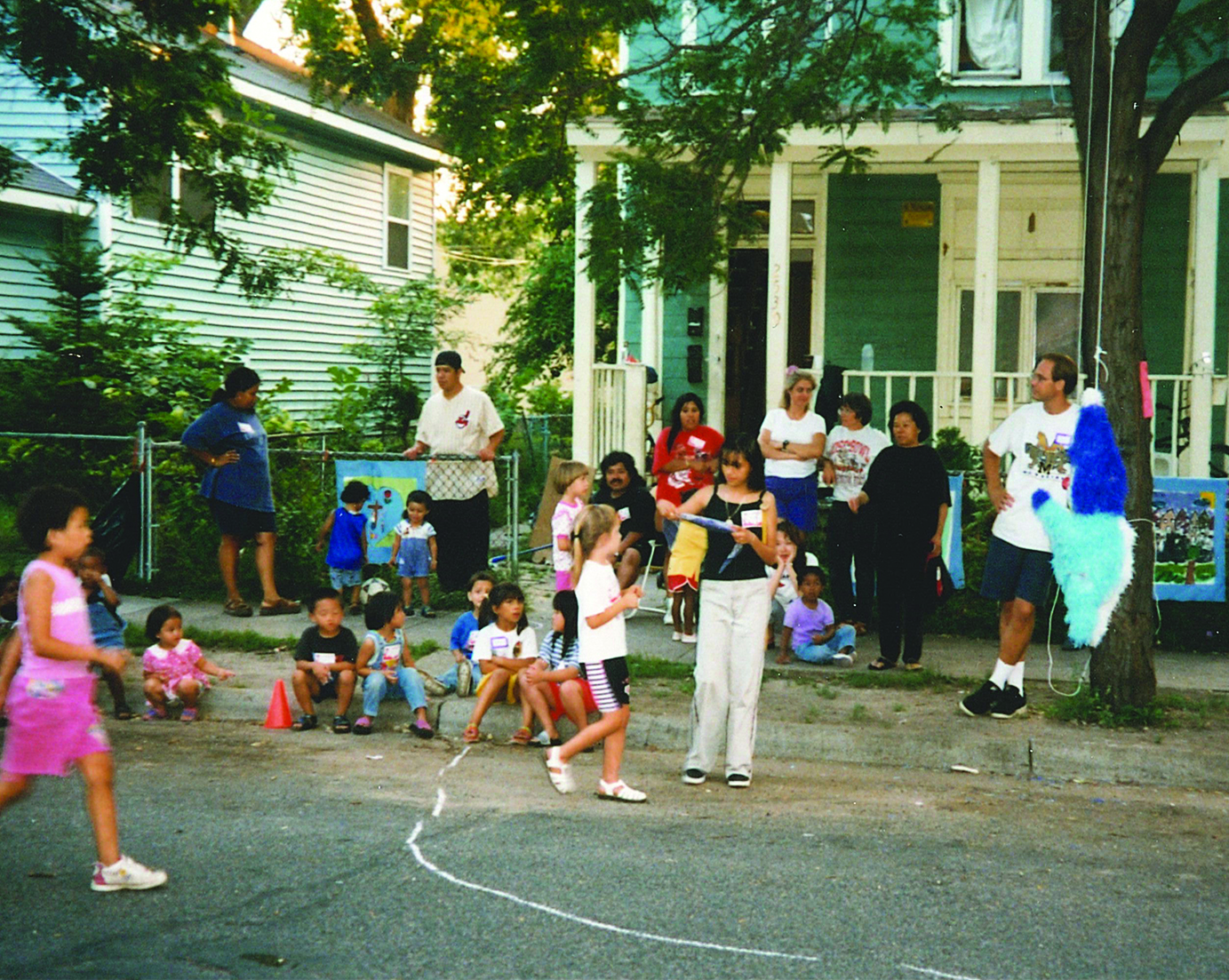 Black club gathering in the phillips neighborhood taken in 1992